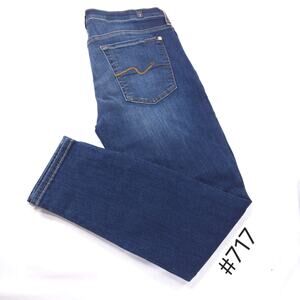 7 For All Mankind Ankle Gwenevere Medium Wash Denim Jeans Womens Size 32 Blue